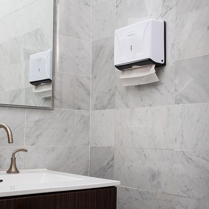 Mind Reader Paper Towel Dispenser, Tri-Fold Towel Holder, Wall Mount - Image 6