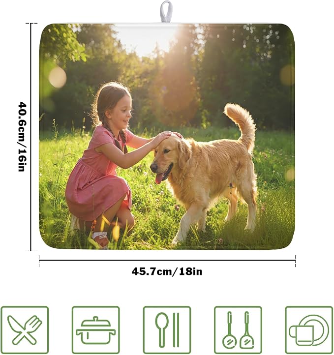 Customized Personalized Dish Drying Mat - Image 2