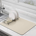 Dish Drying Mat for Kitchen Counter Super Absorbent Drainer Mats by EDC-BFYOU