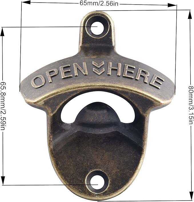 Antique Bronze Beer Cap Opener Moubtable - Image 6