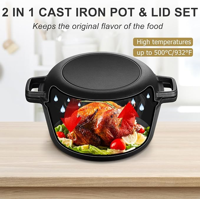 TeamFar Pre-season Cast Iron Dutch Oven - Image 8
