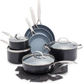 GreenPan Valencia Pro Ceramic Nonstick 11 Piece Cookware Set, Hard Anodized by GreenPan