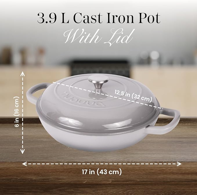 Shallow Cast Iron Casserole - Image 3