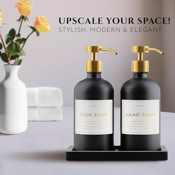 Glass Soap Dispenser Set of 2 - Image 2