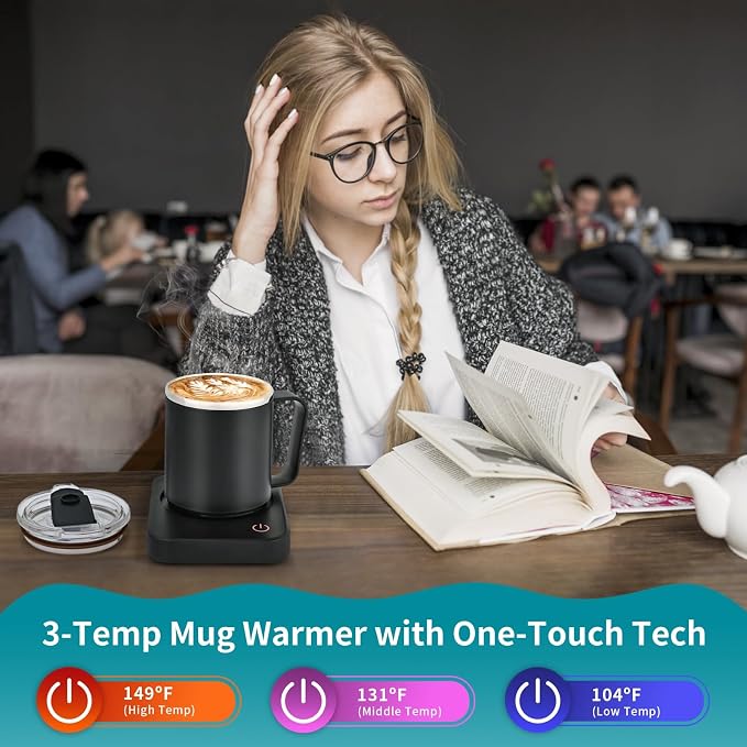 VOBAGA Coffee Mug Warmer & Mug Set - Image 2