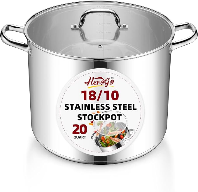 Herogo 20-Quart 18/10 Stainless Steel Stock Pot by Herogo
