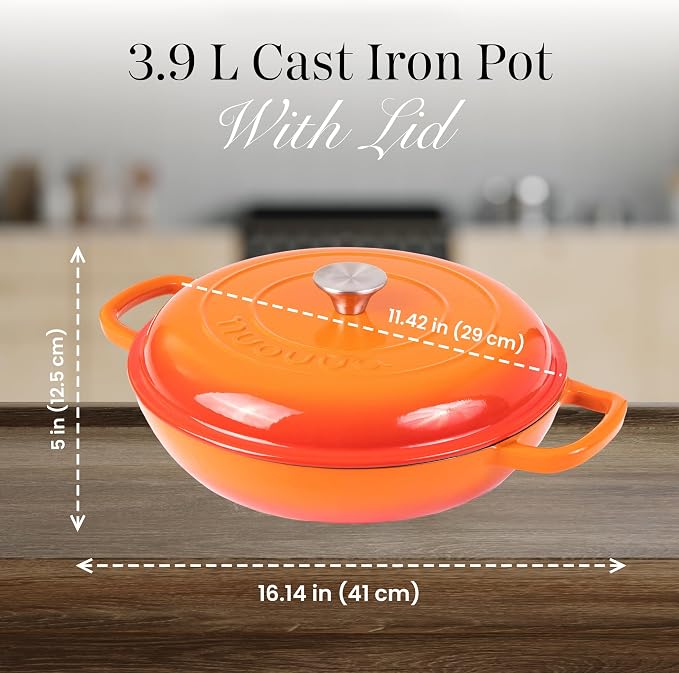 Shallow Cast Iron Casserole - Image 4