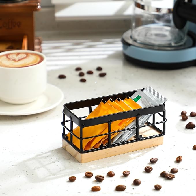 Blulu Sugar Packet Basket Iron Sugar Organizer - Image 6
