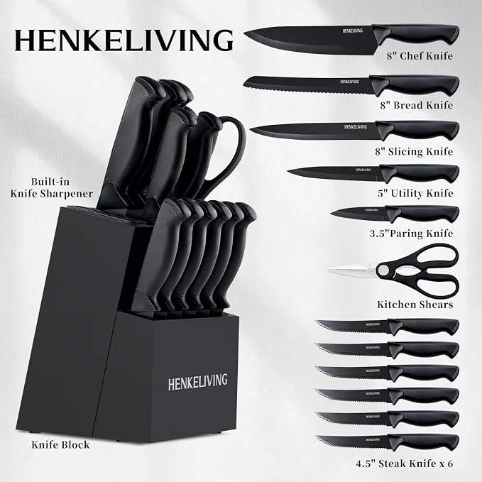 Knife Set, 14-Piece Kitchen Knives Set - Image 2