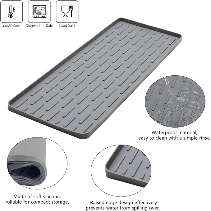 Silicone Coffee Mat, Eco-friendly, Hygienic Drying Pad, Leak-Proof and Non-Slip - Image 3