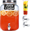 2 Gallon Drink Dispensers for Parties by Novellaire
