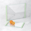 2PCS Glass Cutting Board with Silicone Grip, 80% Stronger Shatter Resistance by TemperedGlassManufacturer