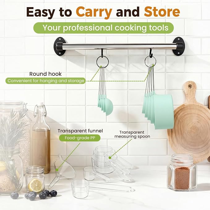 16PCS Measuring Cups and Spoons Set, Measuring Spoon Set - Image 7