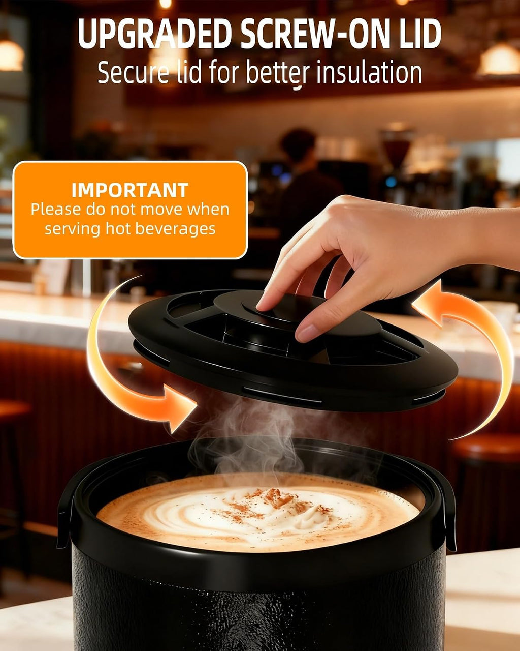 Insulated Beverage Dispenser 3 Gallon,Hot&Cold Drink Dispenser with