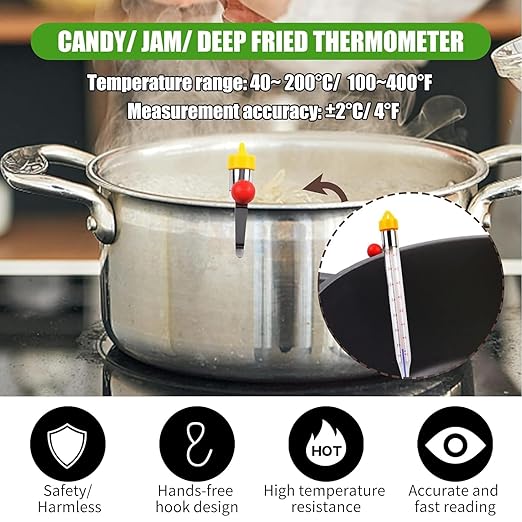 LABO Candy Thermometer, Analog Glass Thermometer - Image 8