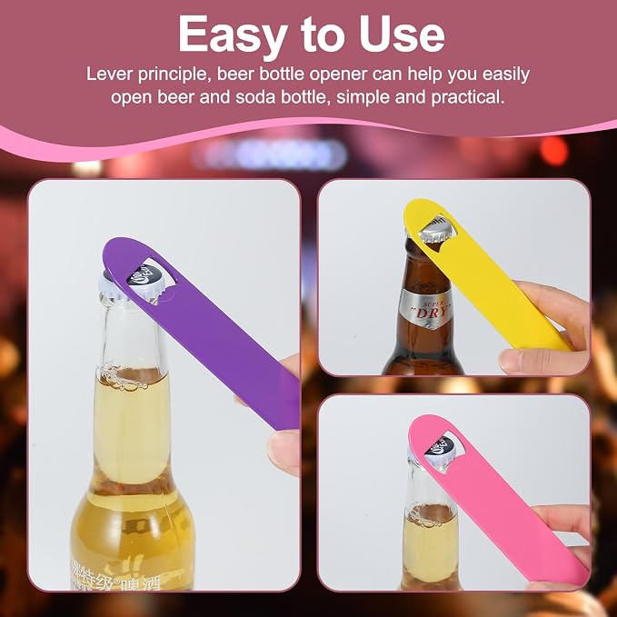 WEGAZ-5 Pack 7 Inches Large Colorful Beer Bottle Openers，Stainless Steel - Image 4