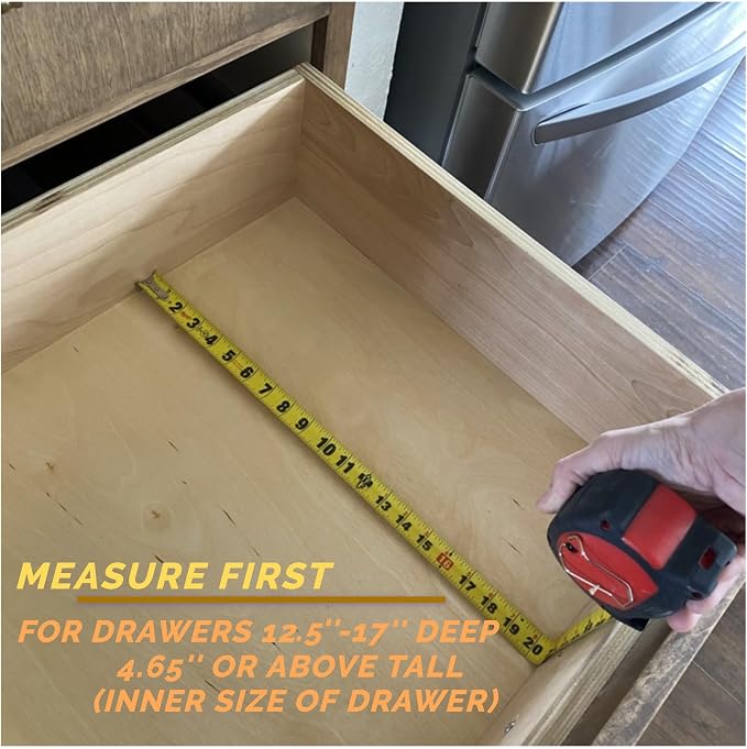 Fabsome Dresser Drawer Organizers 6 Pack, 4.65'' High Adjustable from 12.5-17‘’ - Image 4
