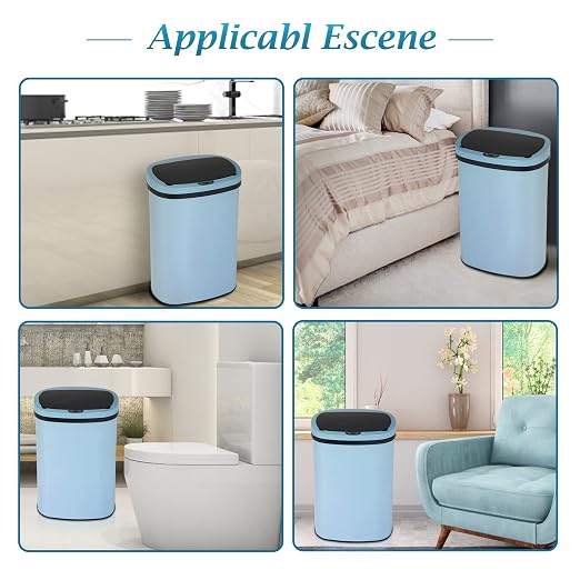 Dkeli Kitchen Trash Can for Bathroom Bedroom Home Office Automatic Touch Free - Image 6