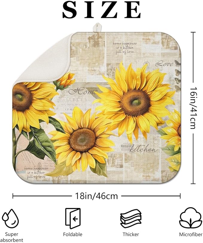 Dish Drying Mat Drainer Pads - Image 4