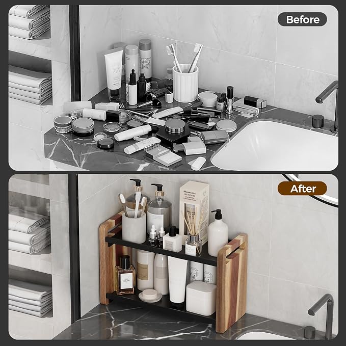Bathroom Counter Organizer, Bathroom Counter Shelf, Bathroom Organizers - Image 3