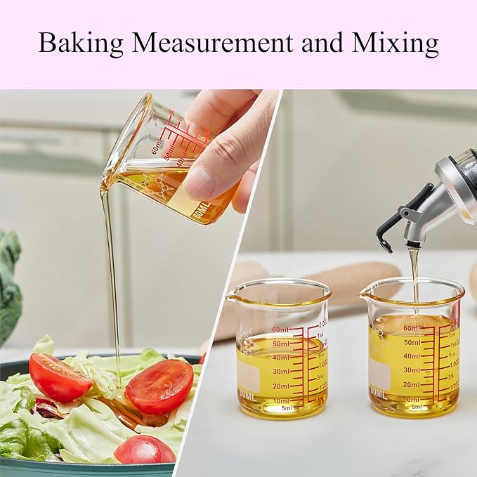 High Borosilicate Glass Measuring Cup-V-Shaped Spout，Glass Measuring Beaker - Image 5