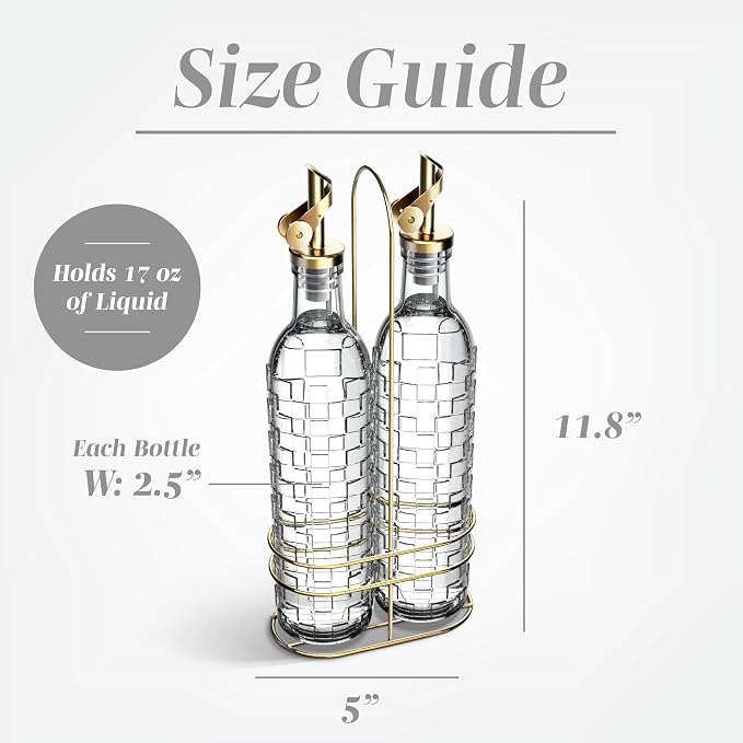 COOK WITH COLOR Glass Olive Oil Bottle Dispenser - Image 5