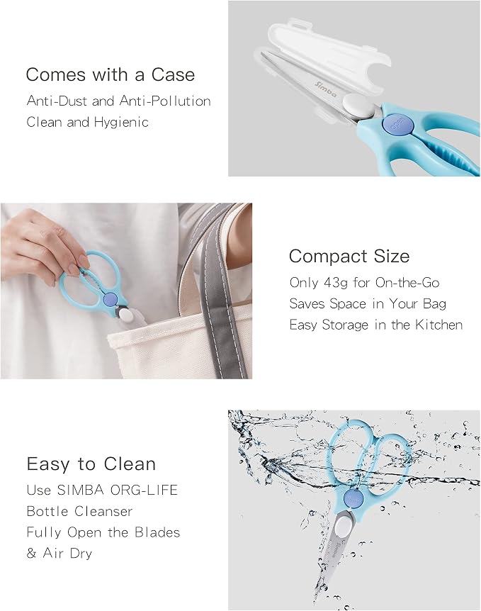 Simba Premium Portable Safety Food Scissors - Image 7