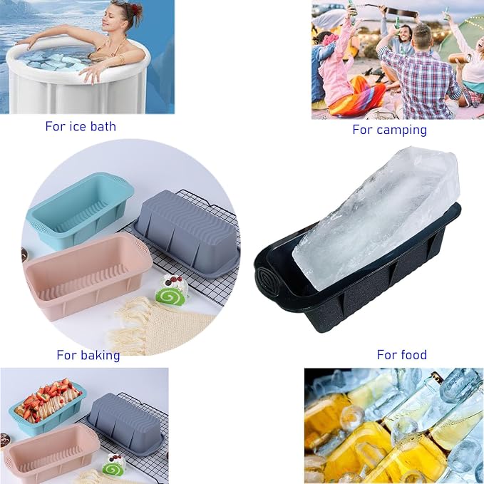 5Pcs Extra Large Ice Block Mold, Silicone Ice Block Molds - Image 4