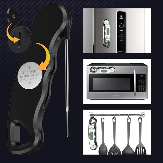 GDEALER Meat Thermometer Digital Instant Read Food Thermometer Waterproof - Image 6