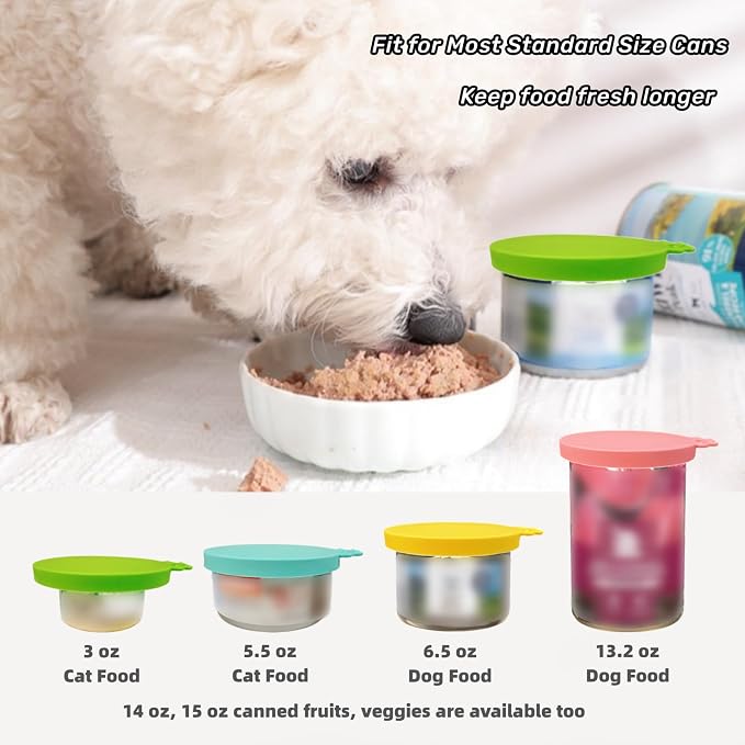 MoPawKT- Silicone Can Covers, Cat & Dog Food Can Covers Lids, Universal 3 Sizes - Image 7