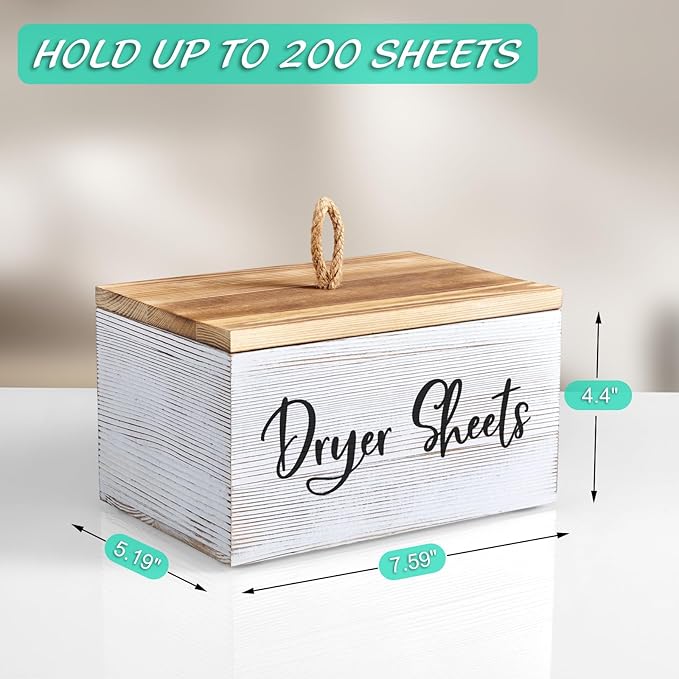 Dryer Sheet Holder, Laundry Room Organization and Storage - Image 2