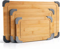 COOK WITH COLOR Non-Slip Cutting Board Set – Kitchen Essentials with Easy Grip by CookwithColor