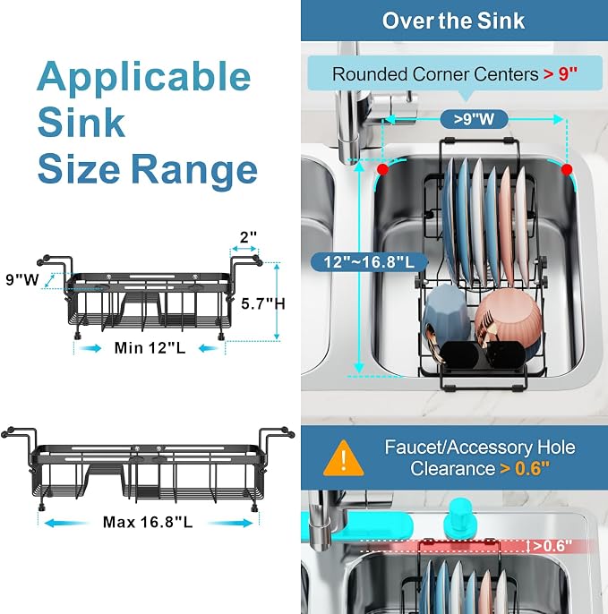 iSPECLE Small Sink Dish Drying Rack - Image 2