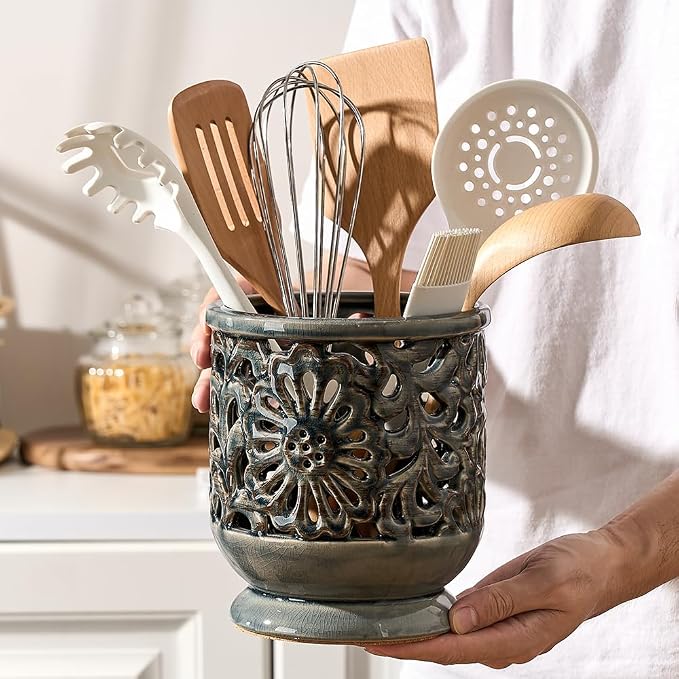 Farmhouse Kitchen Utensil Holder - Image 6