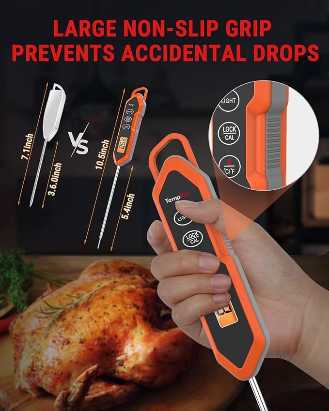 TempPro TP15H Waterproof Instant Read Meat Thermometer - Image 3