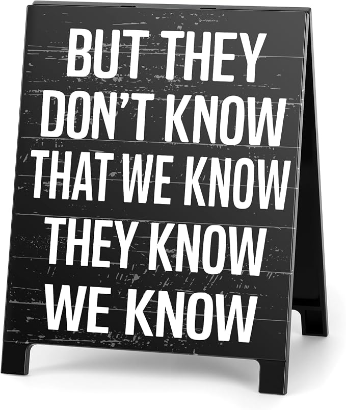 But They Don't Know That We Know Friends-Inspired Sign TV Show Home Room Decor by Youremotionalvaluechoices