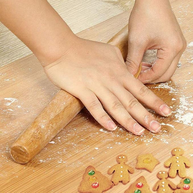 Classic French Rolling Pins Bamboo Wooden Rolling Pin - Image 4