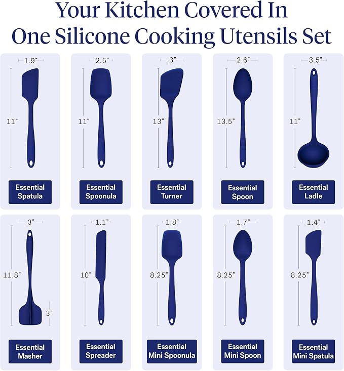 GIR: Get It Right 10-Piece Silicone Essentials Kitchen utensils set - Image 3