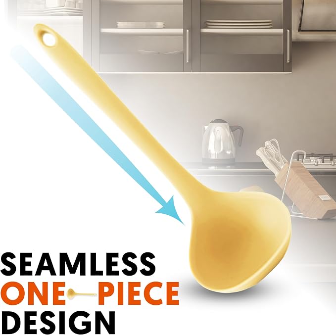 Platinum Silicone Cooking Ladle - Image 4