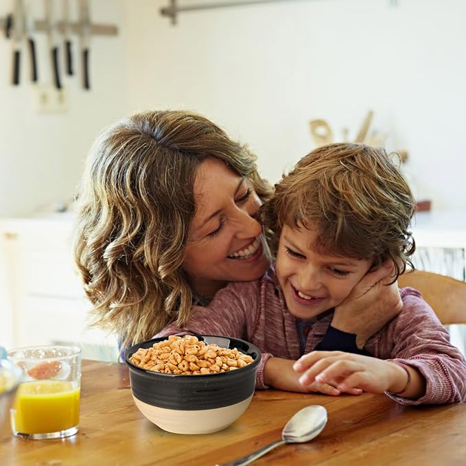 HASENSE Ceramic Soup Bowls and Cereal Bowls, 20 OZ Bowls - Image 2