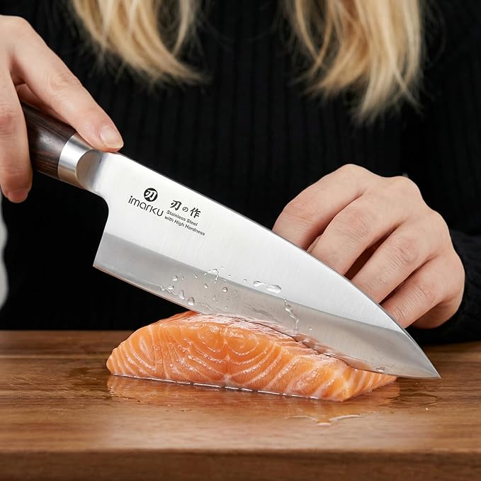 imarku 7 Inch Deba Knife, Ultra Sharp Sushi Knife, Ultimate Japanese Kitchen - Image 7