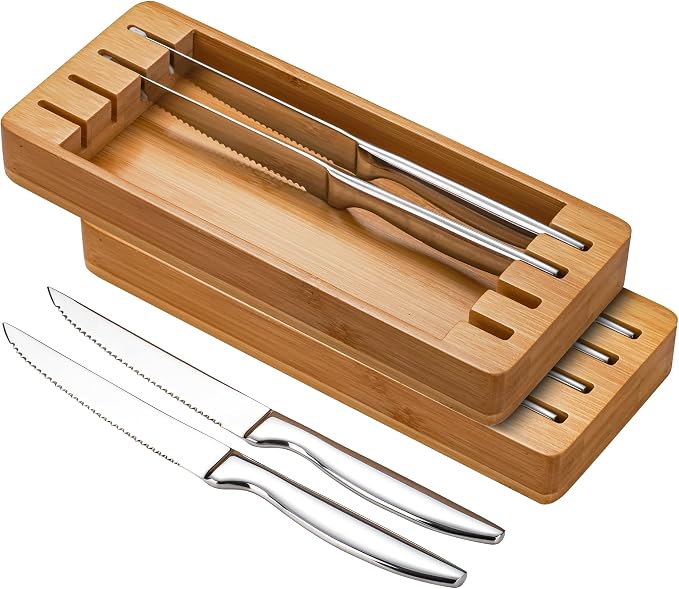 Serrated Steak Knife Set of 8 by SuperCook