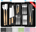 Large Silverware Organizer, Expandable Utensil Drawer Organizer by Unknown