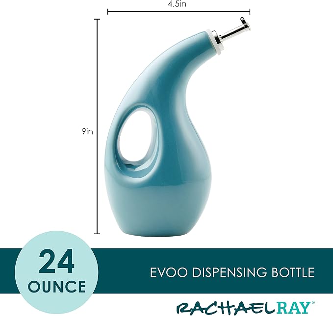 Rachael Ray 48467 Ceramic EVOO Oil and Vinegar Dispensing Bottle - Image 2