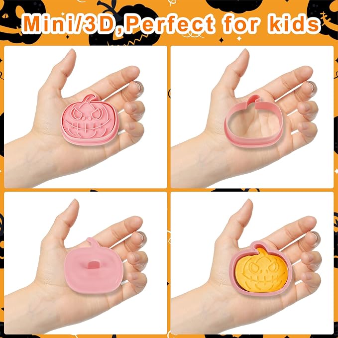 8 Pcs Cookie Cutters Set 3D Holiday Cookie Cutters - Image 3