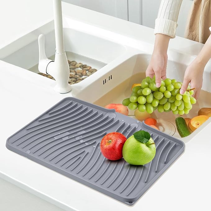 TIKNIK Silicone Dish Drying Mat, Stone Drying Mat - Image 6