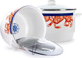 Golden Rabbit Enamelware Soup or Stock Pot, 18 quart, Crab House by GoldenRabbitEnamelware