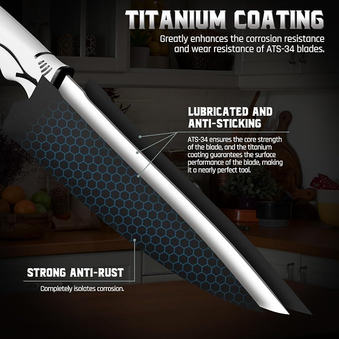 Huusk Knife Block Set with Sharpener - Image 4