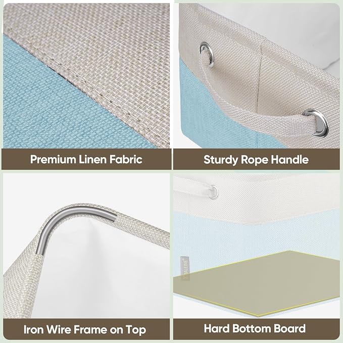 BALEINE 3 Pack Fabric Closet Storage Bins - Image 7