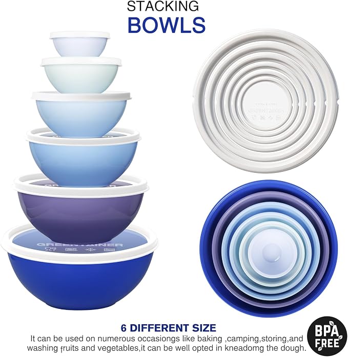 Greentainer Plastic Mixing Bowls - Image 4